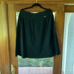 Chanel black knit skirt